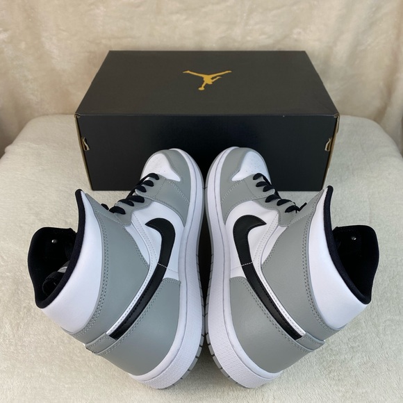 AJ1 Air Jordan 1 Mid Light Smoke Grey Sz 10 - Picture 5 of 8